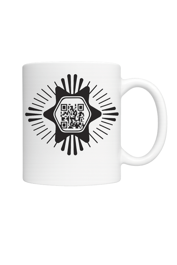 The Coffee Mug with QR Code of Loved One